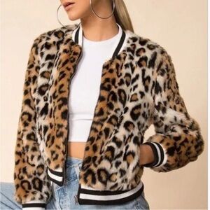 Jack by BB Dakota faux fur bomber jacket